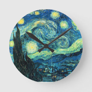 Horloge Ronde Art de nuit Starry