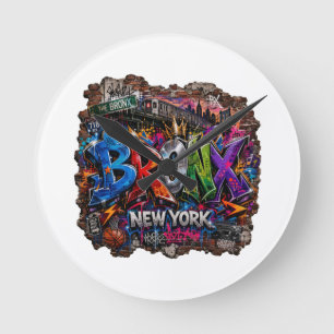 Horloge Ronde Art de rue graffiti urbain Bronx New York