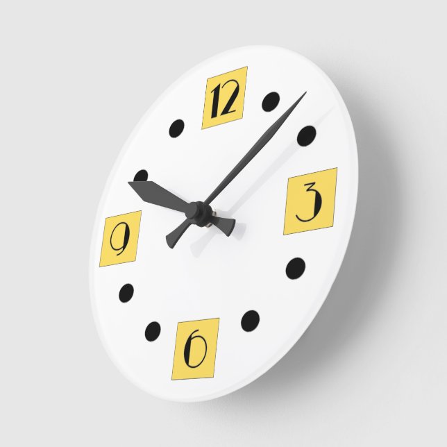 Horloge ronde Art déco (Angle)