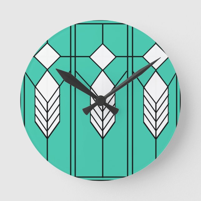 Horloge Ronde Art déco (Recto)