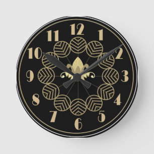Horloge Ronde Art déco Wallclock
