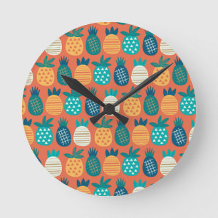 Horloge Ronde Art des couchers de soleil tropicaux