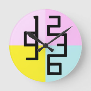 Horloge Ronde Art design moderne montre