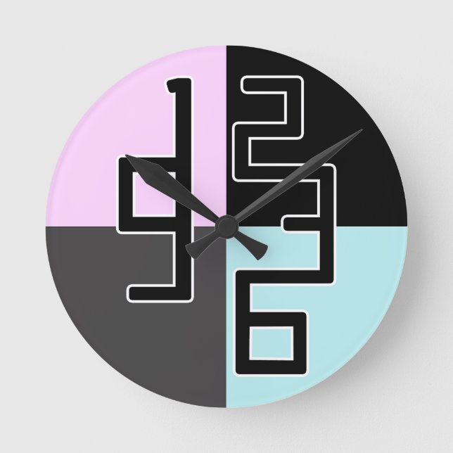 Horloge Ronde Art design moderne montre (Recto)