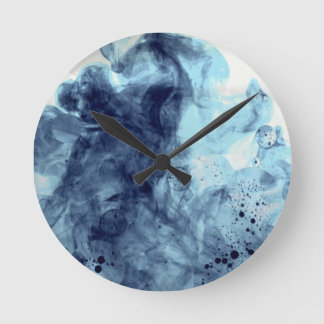 Horloge Ronde Art original : "horloges aqua"