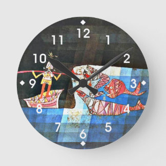 Horloge Ronde Art Paul Klee - The Seafarer