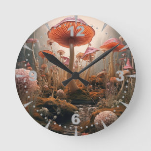 Horloge Ronde Art surréaliste - Les paysages de rêve