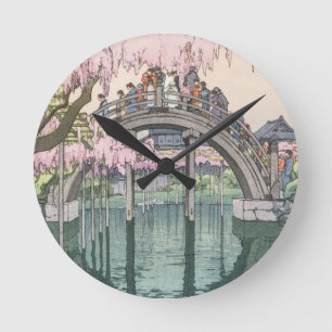 Horloge Ronde Art Vintage Oriental Classic