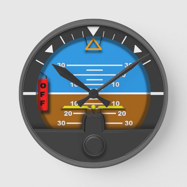 Horloge Ronde artificial horizon wall clock (Recto)