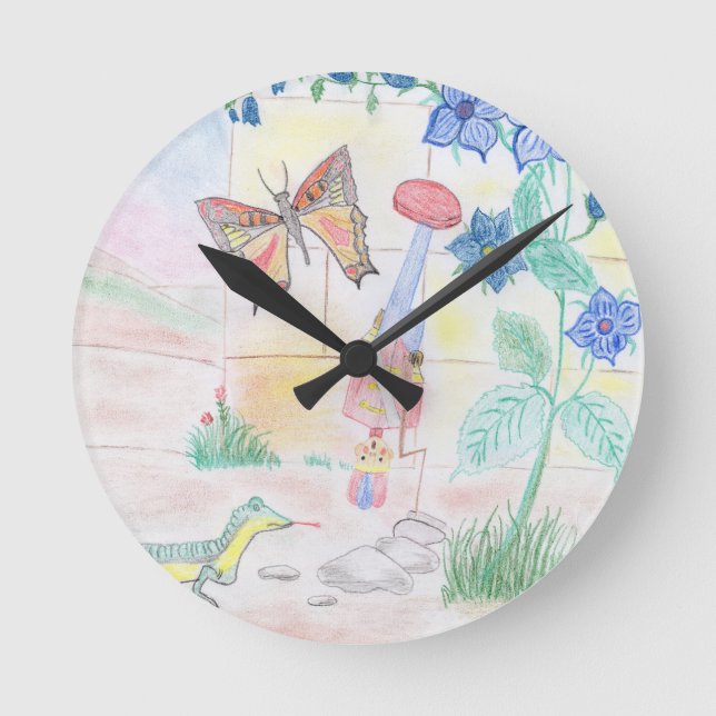Horloge Ronde Artisanat sur mesure pour les enfants, jouet pour  (Recto)