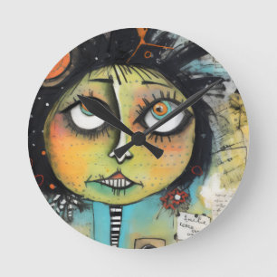 Horloge Ronde ArtLady 19 Charmant et en détresse