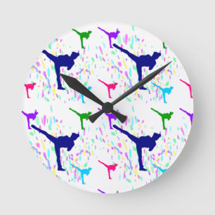 HORLOGE RONDE ARTS MARTIAUX - JUDO