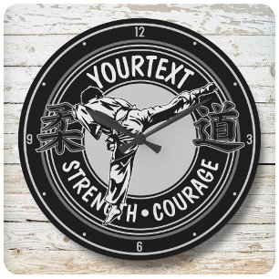 Horloge Ronde Arts martiaux personnalisés JUDO Japon Sport de co