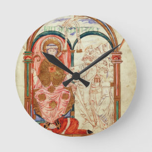 Horloge Ronde Arundel 155 moines f.133 de Christchurch,