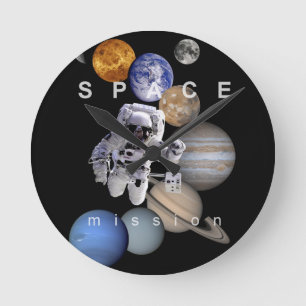 Horloge Ronde astronef mission solar system planar