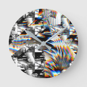 Horloge Ronde Attaque arc-en-ciel