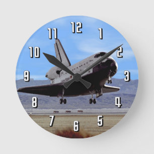 Horloge Ronde Atterrissage de la navette spatiale Atlantis de la