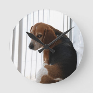 Horloge Ronde Attitude beagle