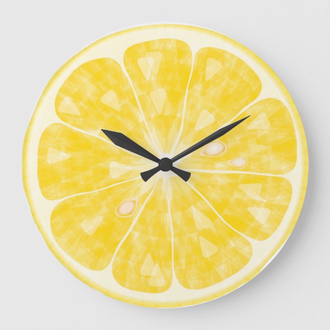Horloge ronde au citron frais (Recto)