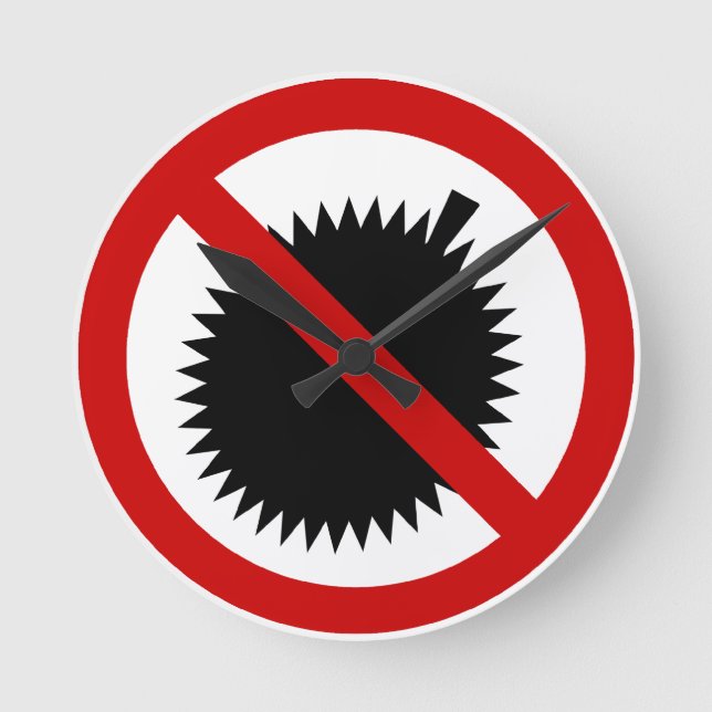 Horloge Ronde AUCUN Fruit Tropical Durian ⚠ signe thaï ⚠ (Recto)