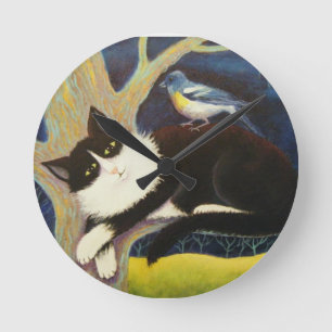 HORLOGE RONDE AUDUBON LE CAT