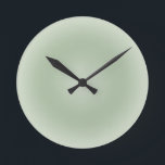 Horloge Ronde Aura Vert Sage<br><div class="desc">Design dégradé - Effet Aura - Vert Sage.</div>
