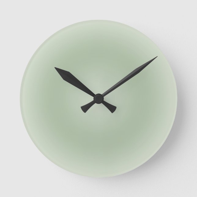 Horloge Ronde Aura Vert Sage (Recto)