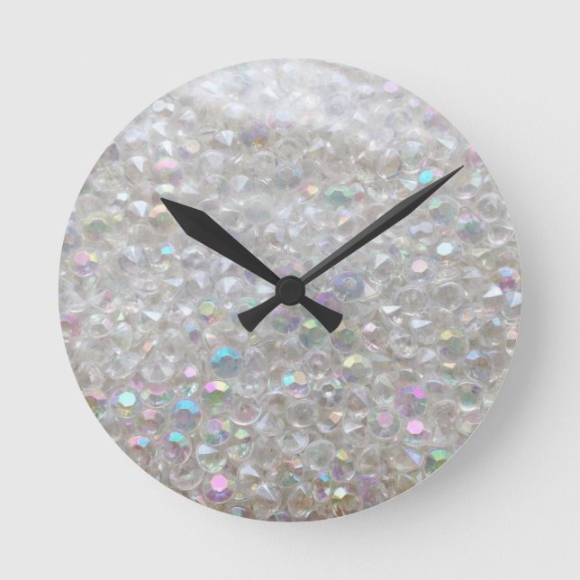 Horloge Ronde Aurora Borealis Crystal Image Wall Clock (Recto)