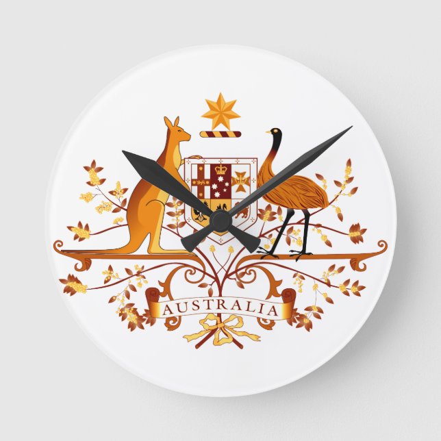 Horloge Ronde Australie - ACO Brown (Recto)