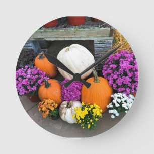 Horloge Ronde Autumn Decor