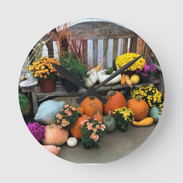 Horloge Ronde Autumn Decor (Recto)