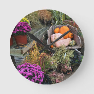 Horloge Ronde Autumn Decor