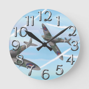 Horloge Ronde Avions anciens
