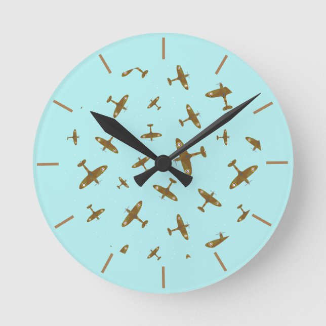 Horloge Ronde Avions de lutte contre les incendies de forêt - pi (Recto)