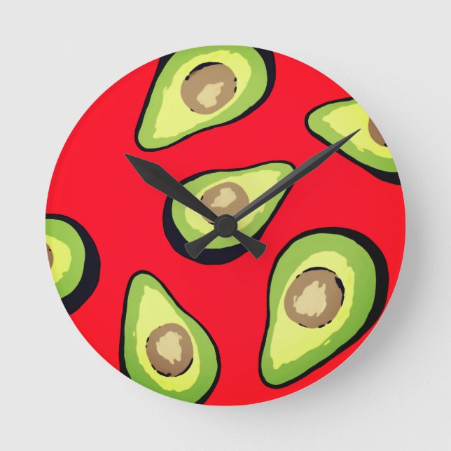 Horloge Ronde Avocado (Recto)