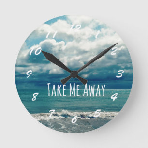 Horloge Ronde Away Me Away Beach Devis