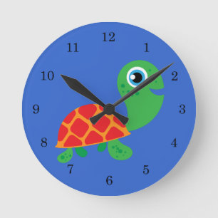 Horloge Ronde Awesome Turtle