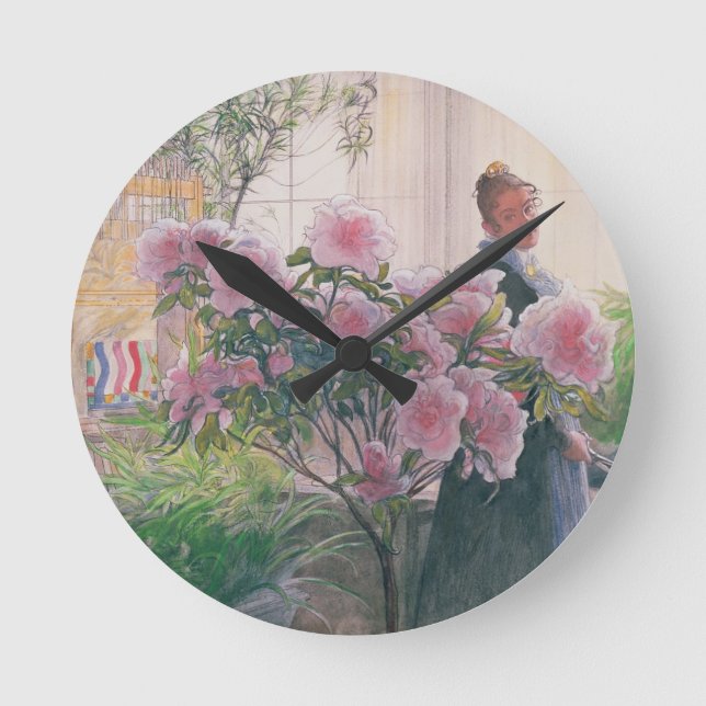Horloge Ronde Azalea, 1906 (w/c sur paper) (Recto)