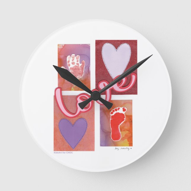 Horloge Ronde Baby Love - Kids Art for CHOC (Recto)
