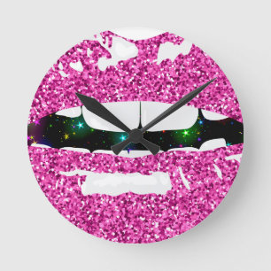 HORLOGE RONDE BAISER SCINTILLANT