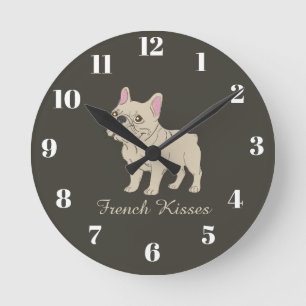 Horloge Ronde Baisers Français