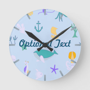 Horloge Ronde Baleine, Ancres, coraux et Motif d'algues