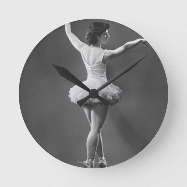 Horloge Ronde Ballerina à Tutu (Recto)