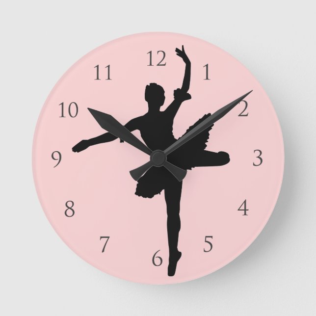 Horloge Ronde Ballet avec chiffres (Recto)