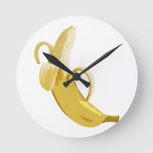 Horloge Ronde Banane