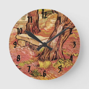 Horloge Ronde Banc de pierre Van Gogh en Jardin, Hôpital St Paul