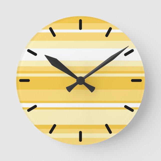 Horloge Ronde Bandes jaunes (Recto)