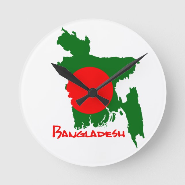 Horloge Ronde Bangladesh flag clock (Recto)