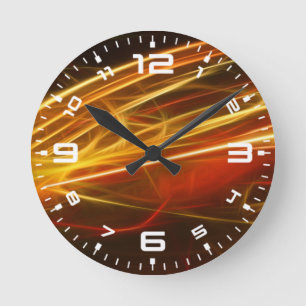 Horloge Ronde Bannière de design abstrait-10009