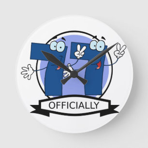 Horloge Ronde Bannière officielle de Birthday